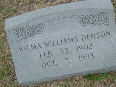Wilma Williams Denson on Sysoon