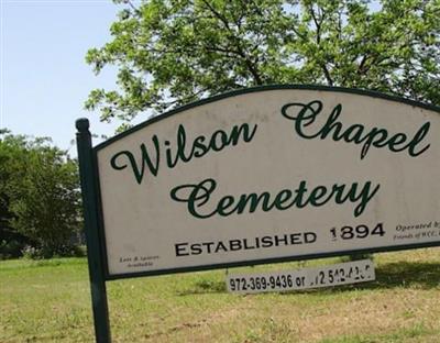 Wilson Chapel Cemetery on Sysoon