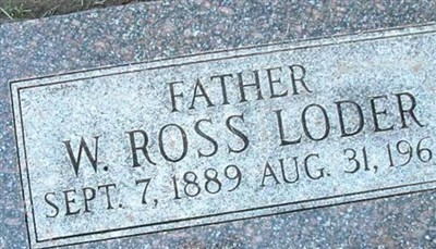 Winfield Ross Loder on Sysoon