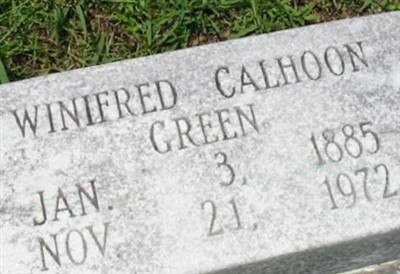 Winifred Calhoon Green on Sysoon