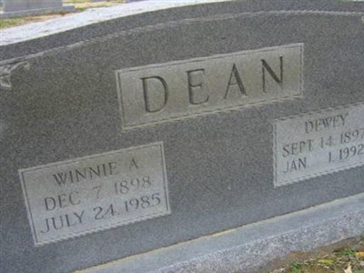 Winnie A Dean on Sysoon
