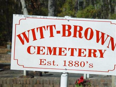 Witt Brown Cemetery on Sysoon