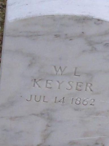 W L Keyser on Sysoon