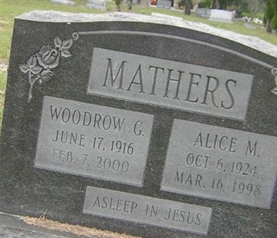 Woodrow Goss Mathers on Sysoon