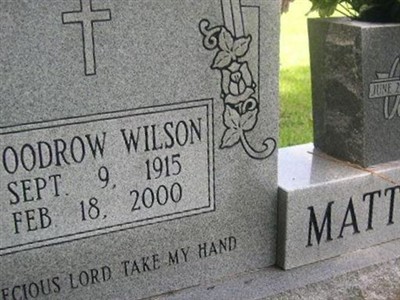 Woodrow Wilson Matthews on Sysoon