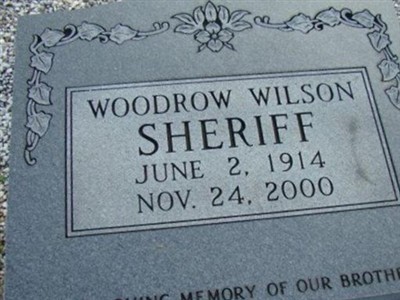 Woodrow Wilson Sheriff on Sysoon
