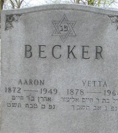 Yetta Becker on Sysoon