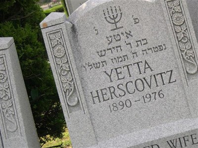 Yetta Herscovitz on Sysoon