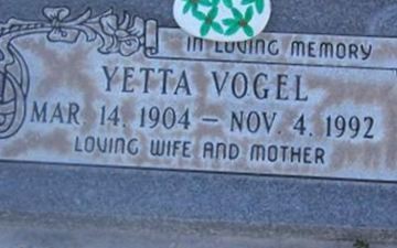Yetta Vogel on Sysoon