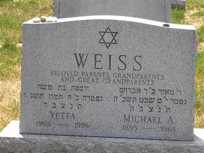 Yetta Weiss on Sysoon