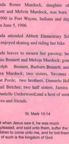 Yolanda Renee Murdock on Sysoon