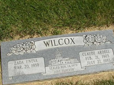 Zada Ureva Wilcox on Sysoon
