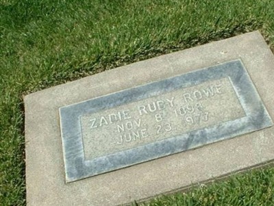 Zadie Ruby Rowe on Sysoon