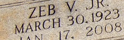 Zeb V. Wilson, Jr on Sysoon