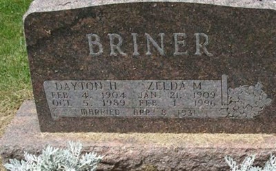 Zelda M Briner on Sysoon