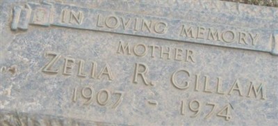 Zelia Reichert Gillam on Sysoon