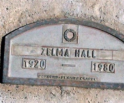Zelma Hall on Sysoon