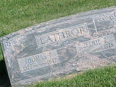 Zelnie Ruth Lathrop on Sysoon