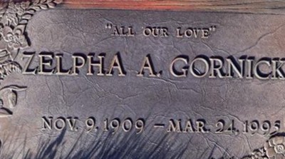 Zelpha A Gornick on Sysoon