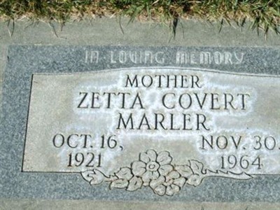 Zetta Covert Marler on Sysoon
