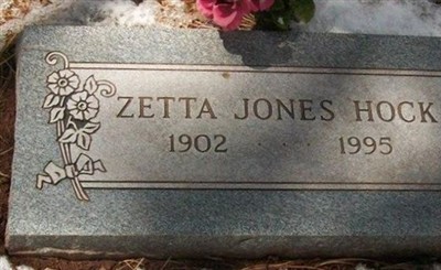 Zetta Jones Hock on Sysoon