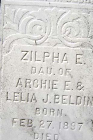 Zilpha E Beldin on Sysoon