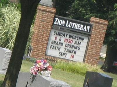 Zion Lutheran Cemetery on Sysoon