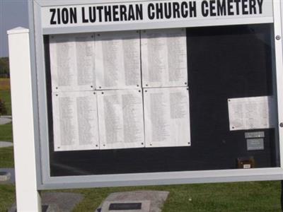 Zion Lutheran Church Cemetery on Sysoon