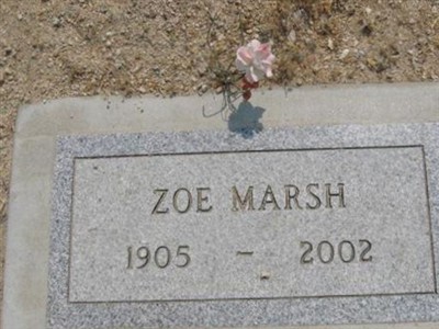 Zoe Marsh on Sysoon