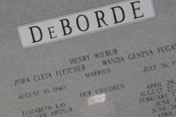 Zora Cleta Fletcher DeBorde on Sysoon