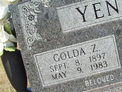 Zora Golda Richards Yenzer on Sysoon