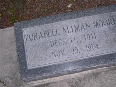 Zorabell Altman Moore on Sysoon