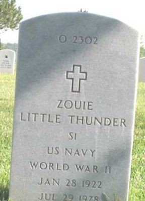 Zouie Little Thunder on Sysoon