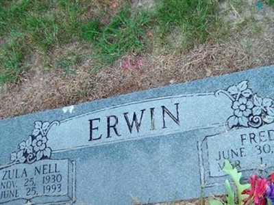 Zula Nell Erwin on Sysoon