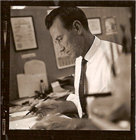 Harold Van Sant at work.
