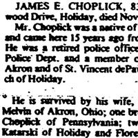 James E. Choplick on Sysoon