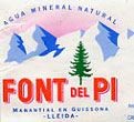 Font del Pi water