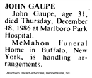 John E Gaupp