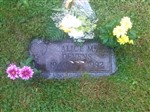 Alice Devens headstone