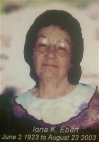 Iona K Ebert on Sysoon