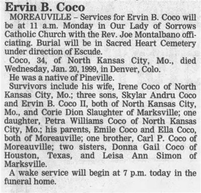 Ervin B Coco on Sysoon